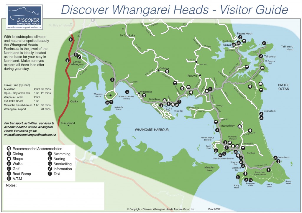 Whangarei Heads Map